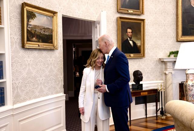 Meloni e Biden