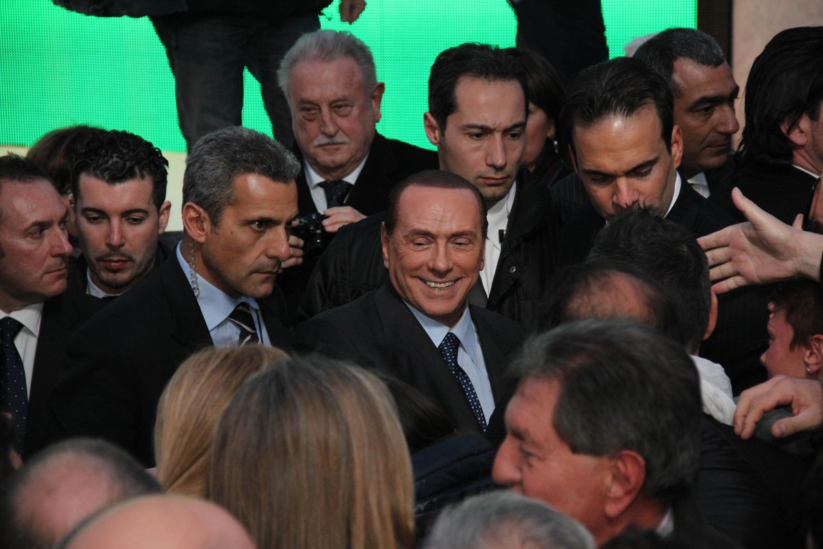 Silvio Berlusconi al Gruppo Green Power di Mirano nel 2013