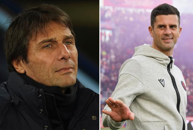 Antonio Conte - Thiago Motta (foto Lapresse)