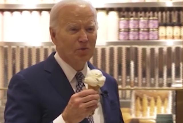 biden con gelato