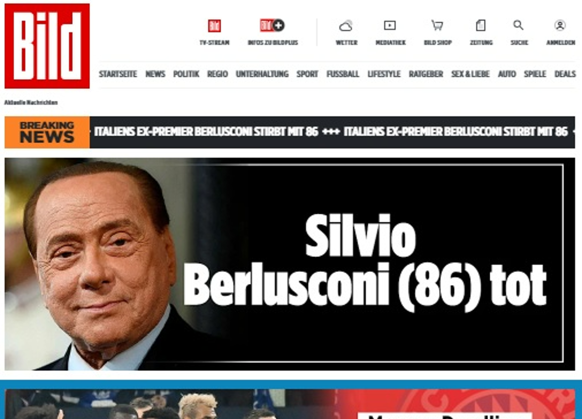 Bild Apertura Berlusconi