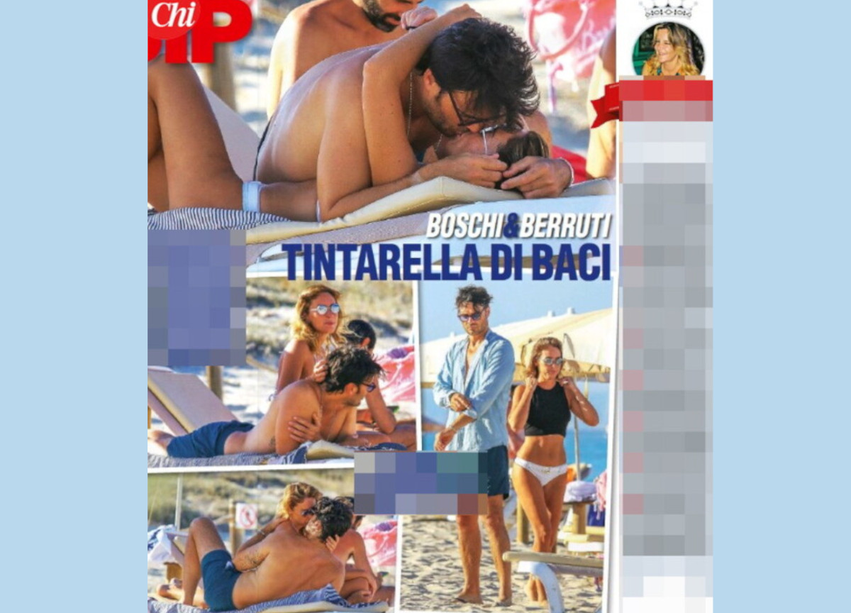 Maria Elena Boschi e Giulio Berruti avvinghiamenti e baci in bikini