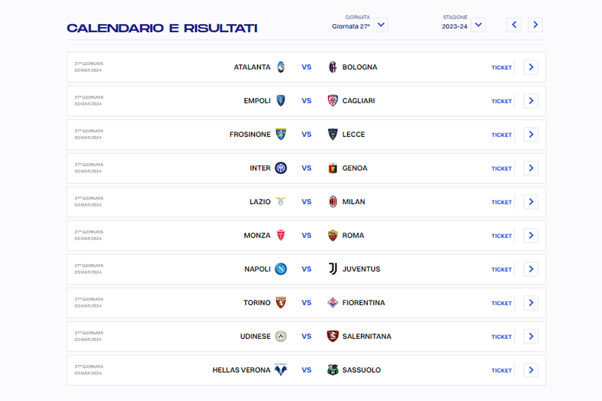 Inter Milan Calendario 2023