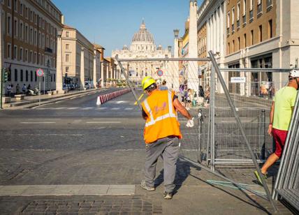 Roma, cantiere di piazza Pia: le commissiono chiedono ristori ai commericant