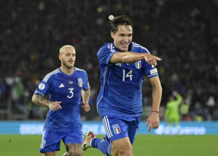 Italia, 5-2 alla Macedonia. Super Chiesa. Azzurri (quasi) a Euro 2024