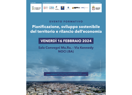 Comune di Noci, annunciato evento sulle strategie per lo Sviluppo Sostenibile