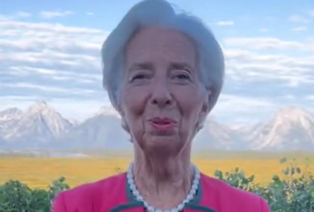 Christine Lagarde a Jackson Hole