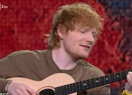 Ed Sheeran sfoggia il suo italiano a Che tempo che fa e canta "Perfect"