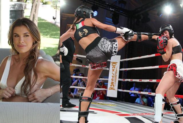 Elisabetta Canalis sensualissima sui social e pronta a combattere sul ring