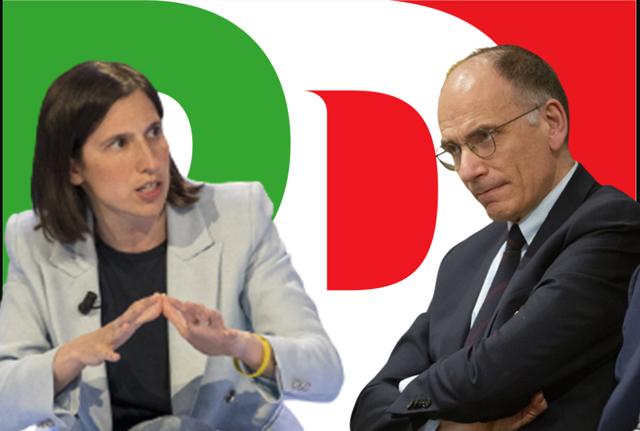 Elly Schlein e Enrico Letta