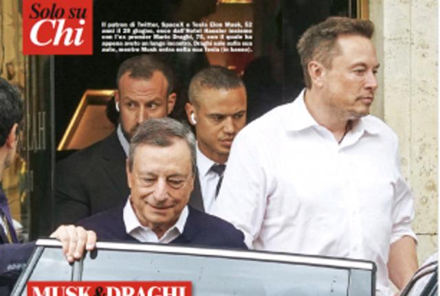 Elon Musk e Mario Draghi