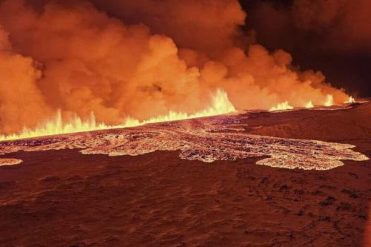 eruzione vulcanica in Islanda