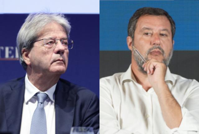 Paolo Gentiloni Matteo Salvini