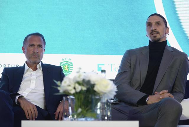 Gerry Cardinale e Zlatan Ibrahimovic (foto Lapresse)