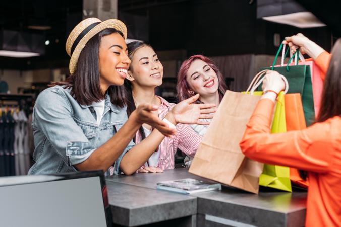 Ragazze Shopping