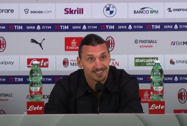 Zlatan Ibrahimovic, la conferenza stampa di addio al calcio al termine di Milan - Verona