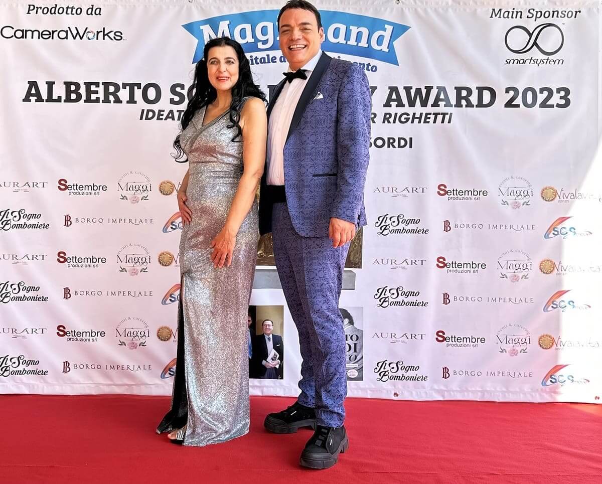 Igor Righetti sul red carpet con il produttore dell'evento Massimiliano Principini.jpg