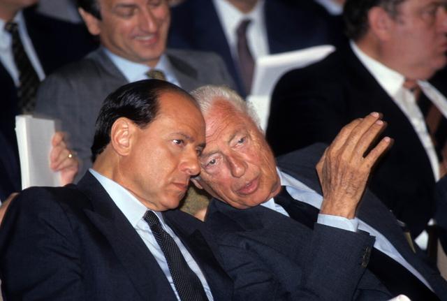 Silvio Berlusconi e Gianni Agnelli