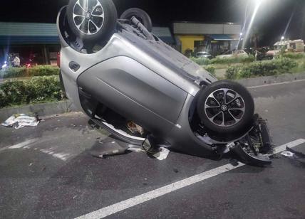Incidente pauroso al Prenestino: auto si ribalta, 2 morti e 3 feriti gravi