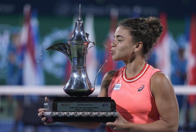 Jasmine Paolini, il trionfo al Dubai Open (foto Lapresse)