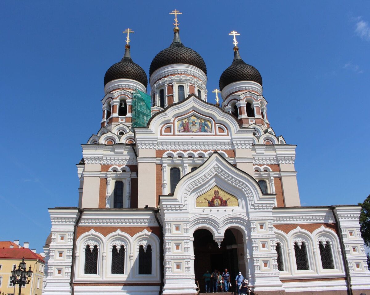 La cattedrale Alexander Nevsky a Tallinn che oggi rappresenta la Chiesa ortodossa del patriarcato di Mosca