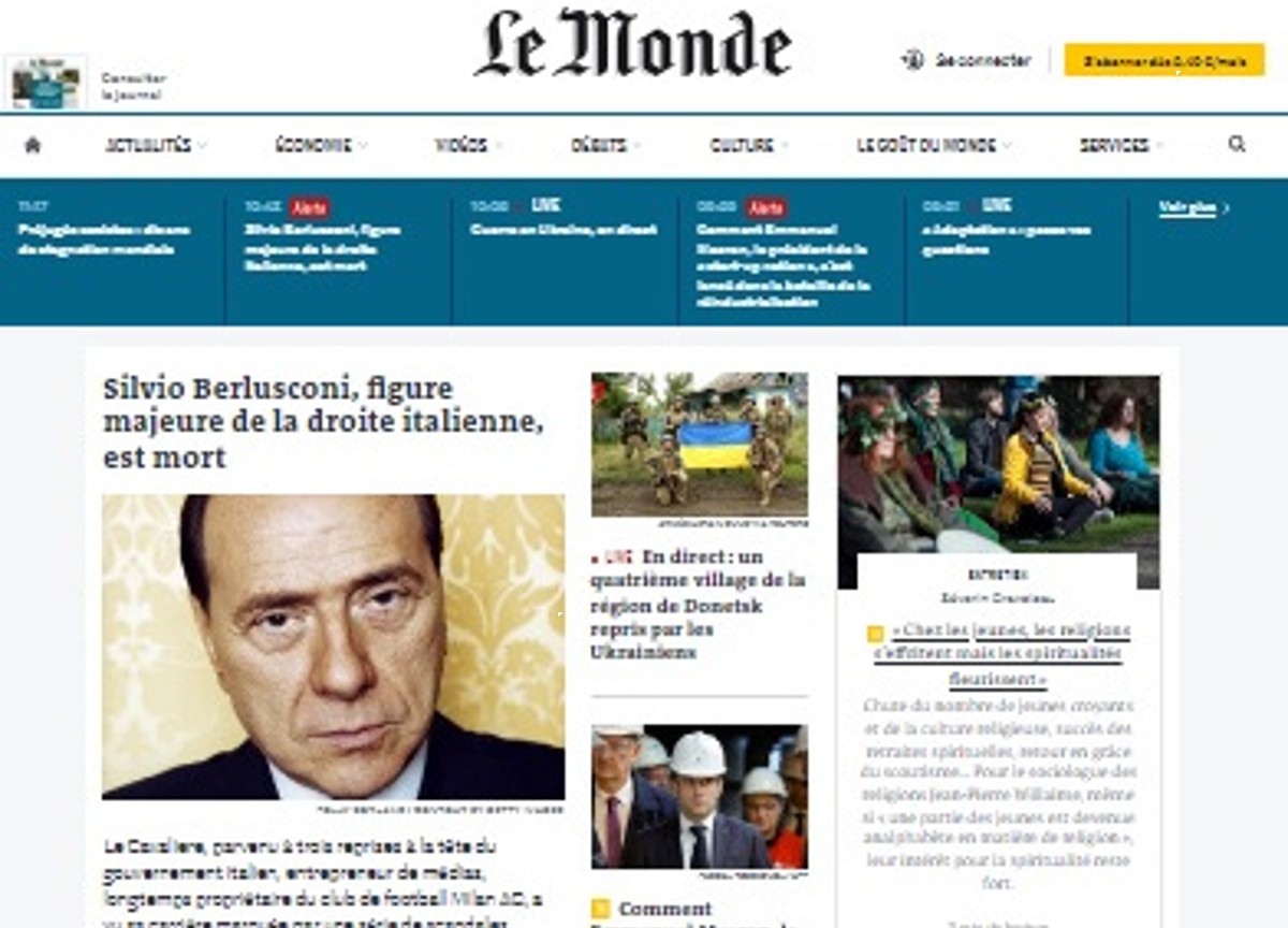 Berlusconi, apertura di Le Monde