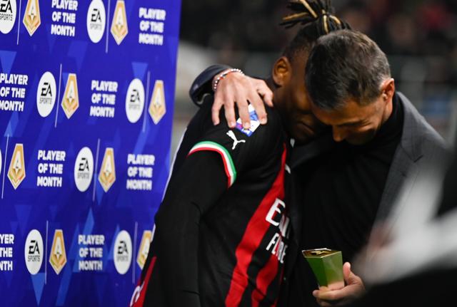 Rafael Leao e Paolo Maldini (foto Ipa)