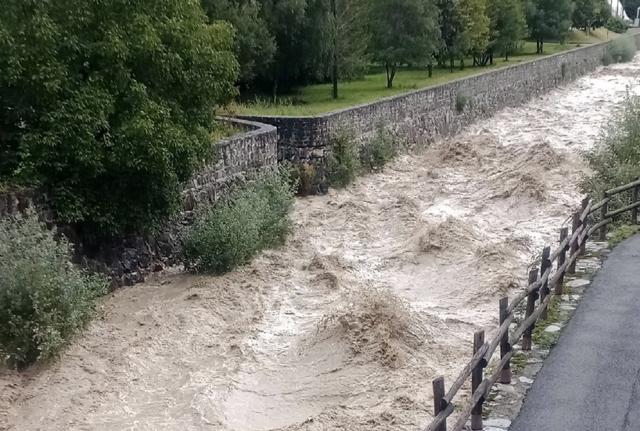 Il  fiume Adda (foto via twitter)