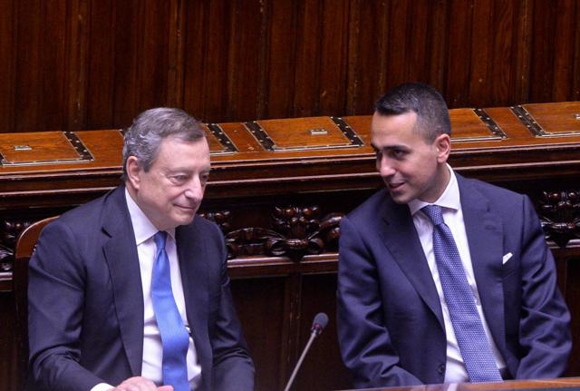 Mario Draghi e Luigi Di Majo