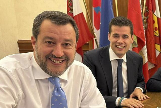 Matteo Salvini e Andrea Crippa