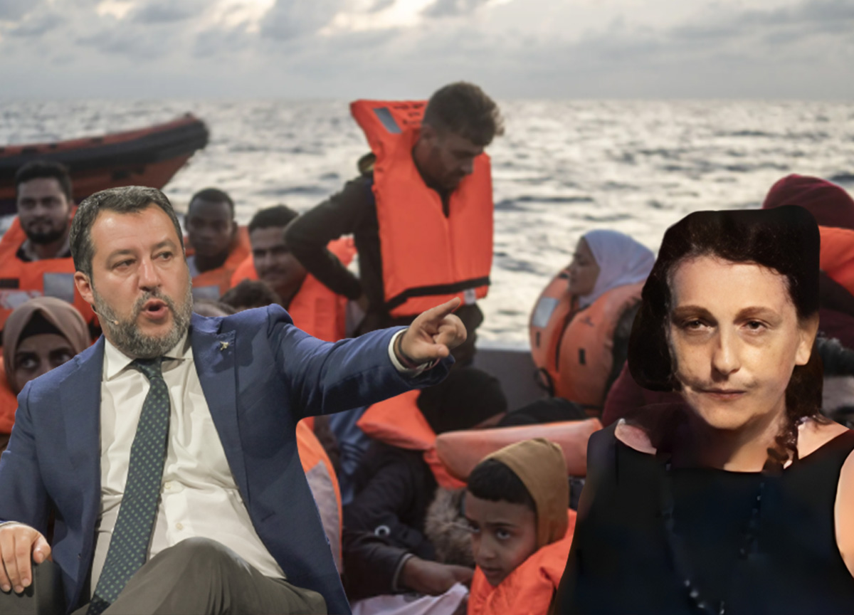 Matteo Salvini e Iolanda Apostolico