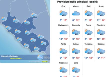 Meteo Roma 6 febbraio: stop al bel tempo, da sabato torna la pioggia. E forte