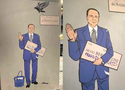 "Berlusconi pregiudicato": il murale a Milano nuovamente vandalizzato