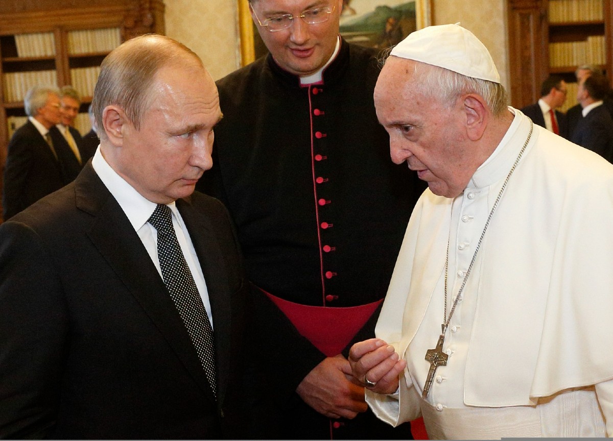 Vladimir Putin e Papa Francesco