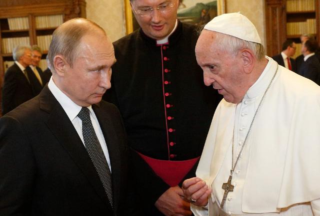 Vladimir Putin e Papa Francesco