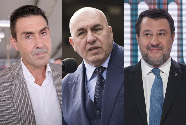 Roberto Vannacci, Guido Crosetto e Matteo Salvini