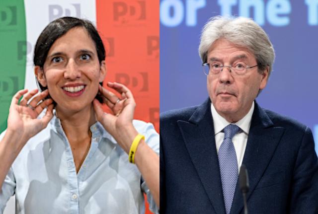 Elly Schlein Paolo Gentiloni