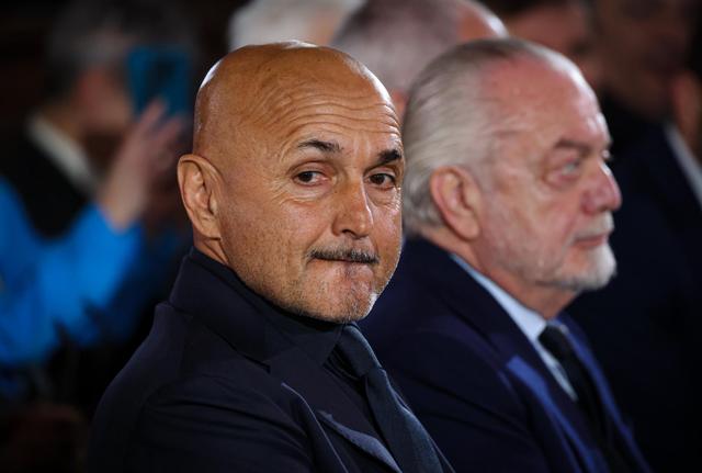 Luciano Spalletti e Aurelio De Laurentiis (foto Lapresse)