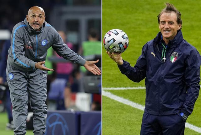 Luciano Spalletti in corsa per la panchina della Nazionale. L'Arabia Saudita tenta Roberto Mancini (foto Lapresse)