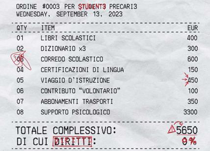 Roma: scuole già in guerra, presidio: “Studiare? Non me lo posso permettere”