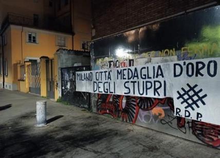 'Milano medaglia d'oro... degli stupri': striscione choc della Rete Patrioti