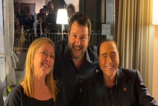 Meloni, Salvini e Berlusconi