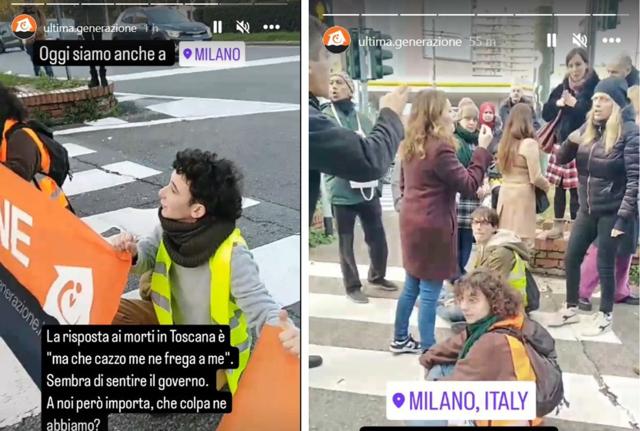 Ultima Generazione blocca il traffico a Milano