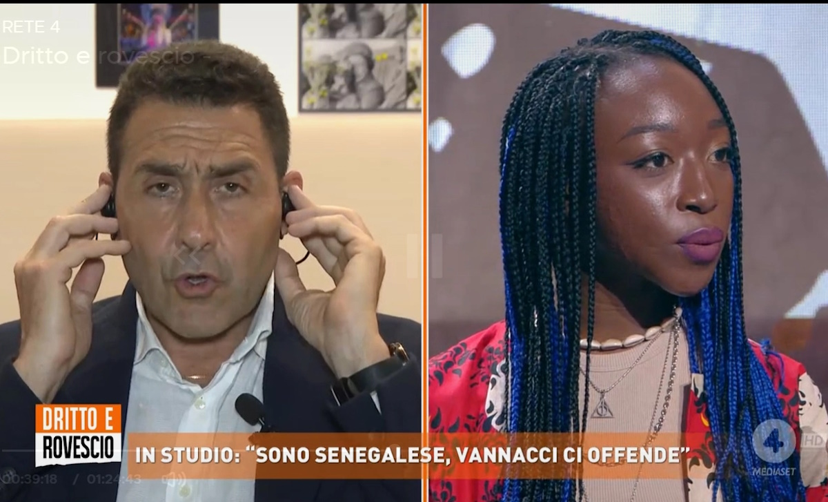 vannacci e gnima seck il confronto a dritto e rovescio su rete4