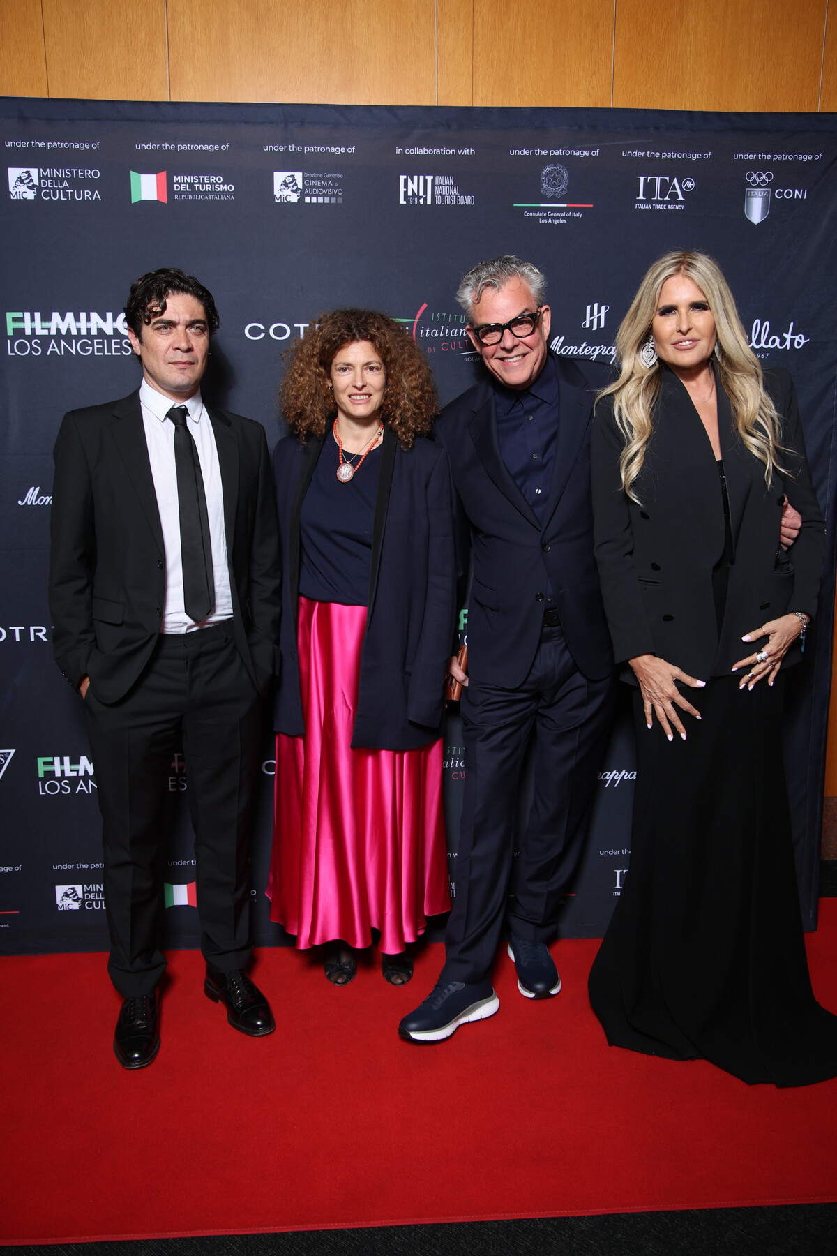 da sinistra Riccardo Scamarcio, Ginevra Elkann, Danny Huston e Tiziana Rocca