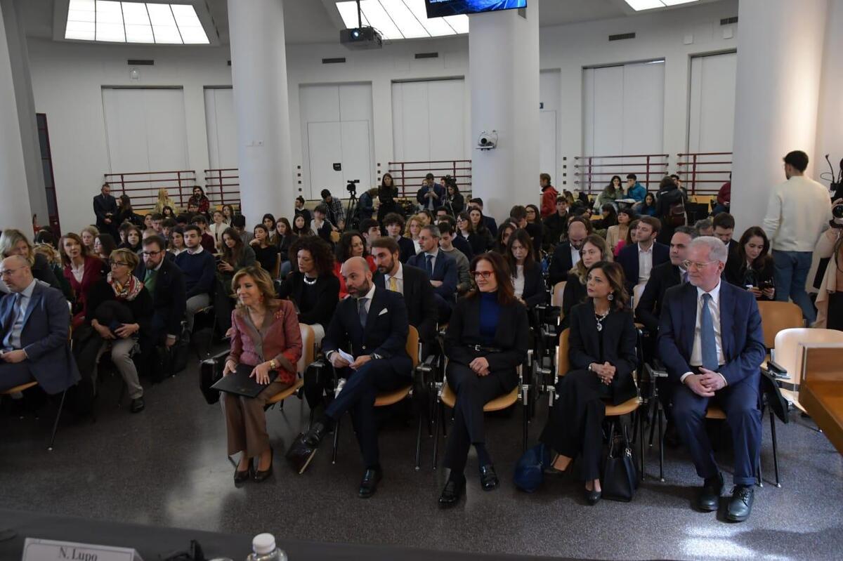 Maria Elisabetta Alberti Casellati durante la lectio magistralis presso la School of government della Luiss