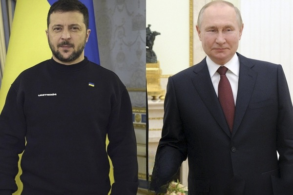 Vladimir Zelensky e  Vladimir Putin