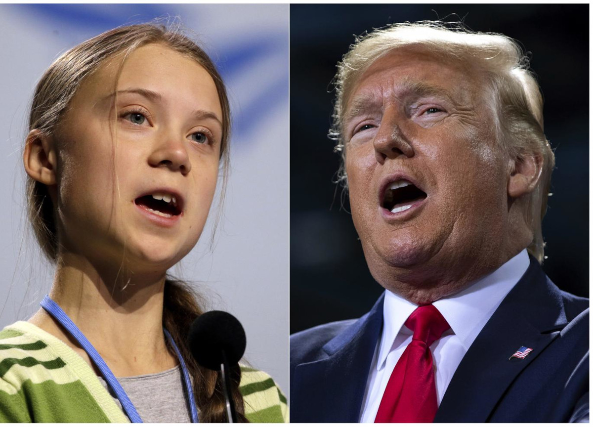 Greta Thunberg e Donald Trump