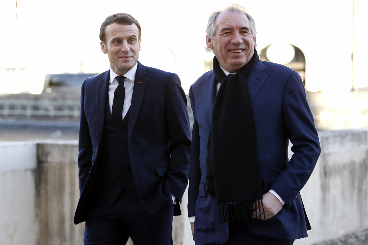 Emmanuel Macron e Frances Bayrou