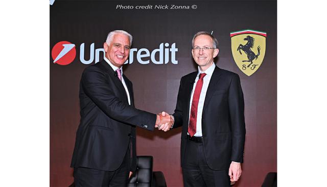 UniCredit presenta la nuova partnership con Ferrari l'eccellenza Italiana